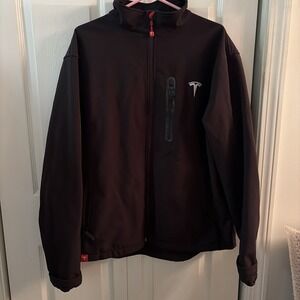 Tesla Jacket  XL  Black Soft Shell Polyester Stretch Full Zip Corporate